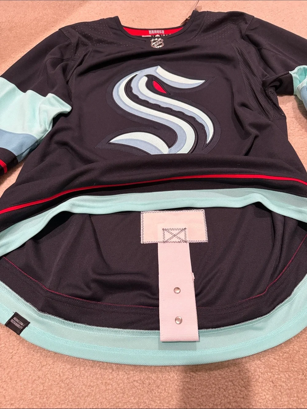 ****NWT Official adidas Seattle Kraken Home Jersey****